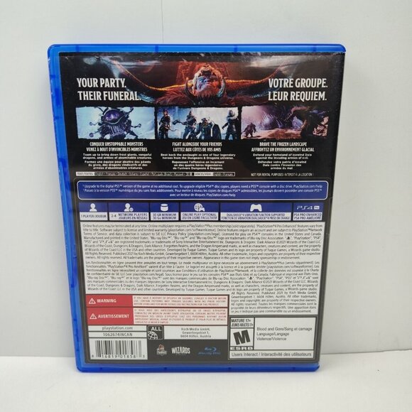 Dungeons and Dragons: Dark Alliance (Sony PlayStation 4, 2021) PS4 Tested - Picture 2 of 4